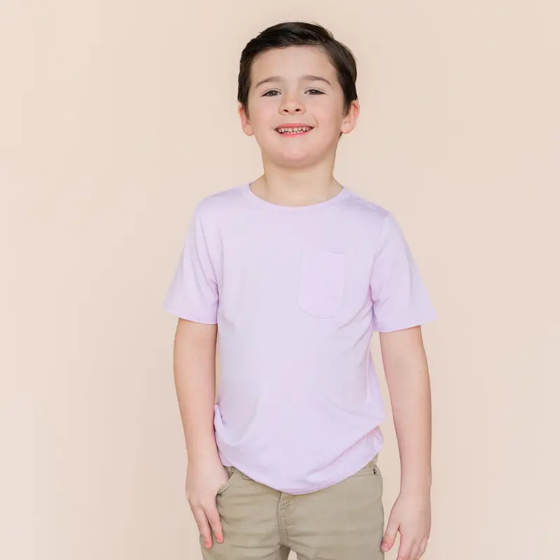 Toddler Crew Neck Tee In Thistle 1
