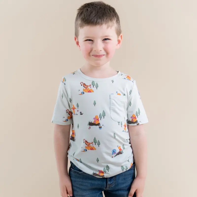Toddler Crew Neck Tee In Winnie The Pooh Hundred Acre Wood 1