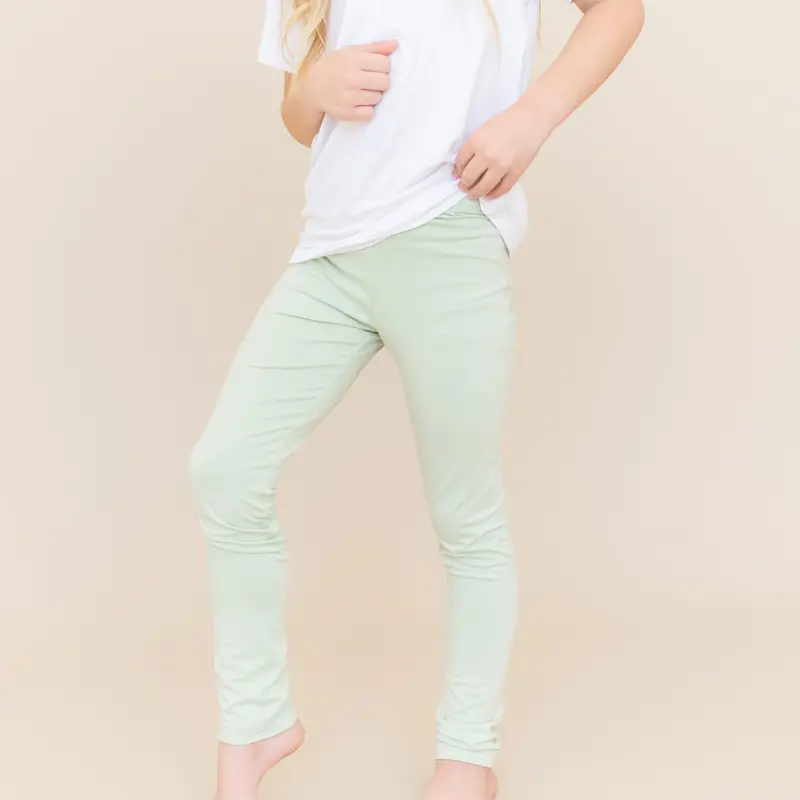 Toddler Leggings In Basil 1
