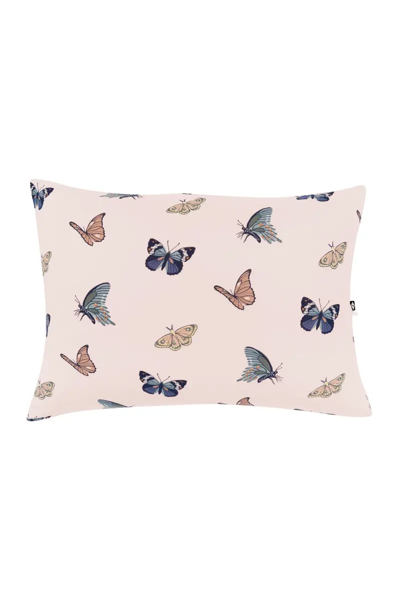Toddler Pillowcase In Blush Butterfly 1