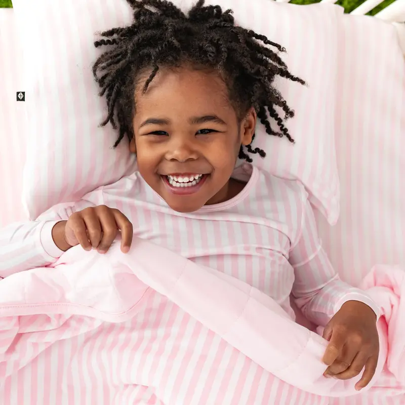 Toddler Pillowcase In Small Sakura Stripe 1
