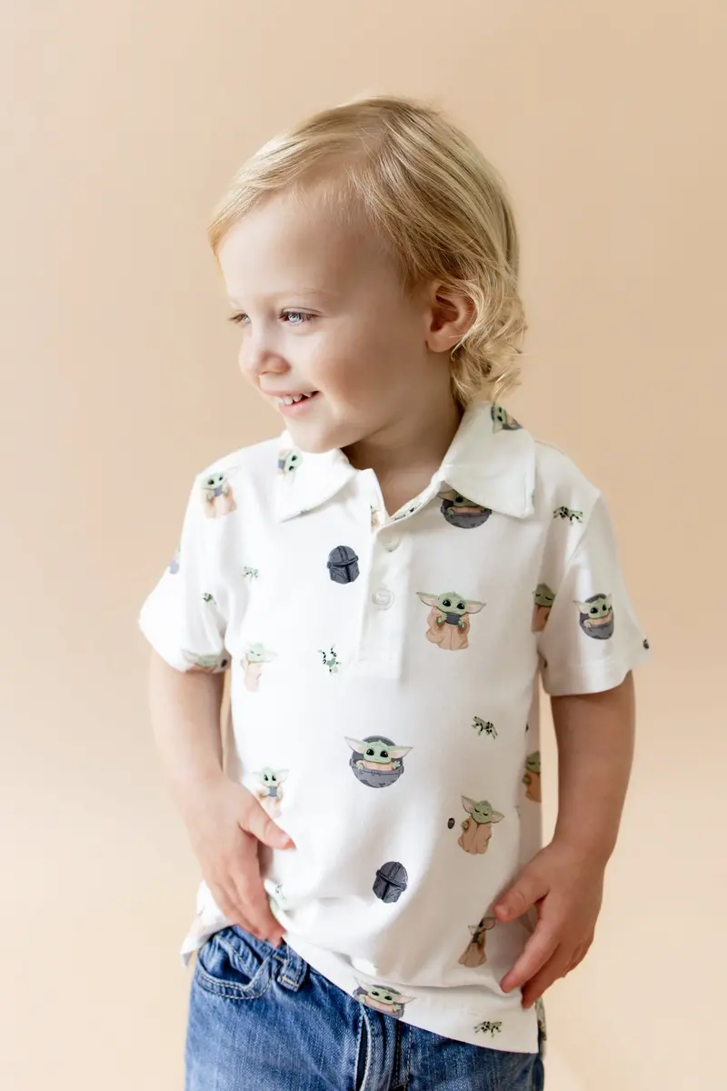 Toddler Short Sleeve Polo In Grogu™ 1