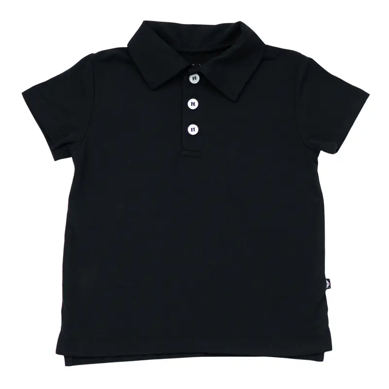 Toddler Short Sleeve Polo In Midnight 2