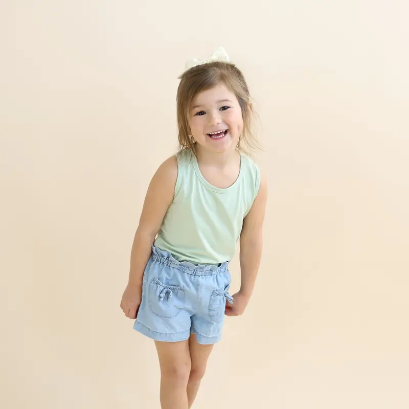 Toddler Tank Top In Basil 1
