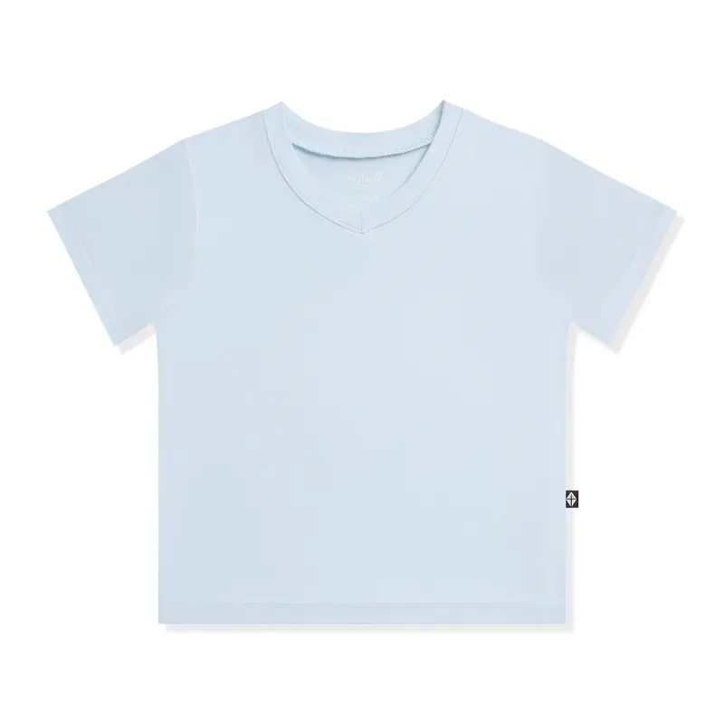 Toddler V-Neck Tee In Breeze 1