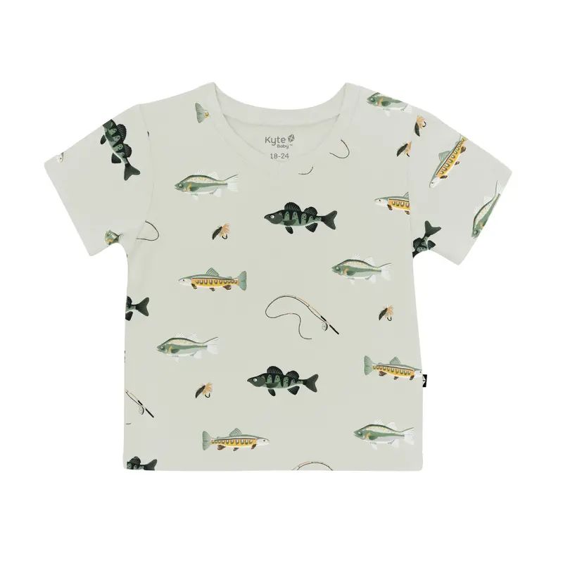 Toddler V-Neck Tee In Fishing 1