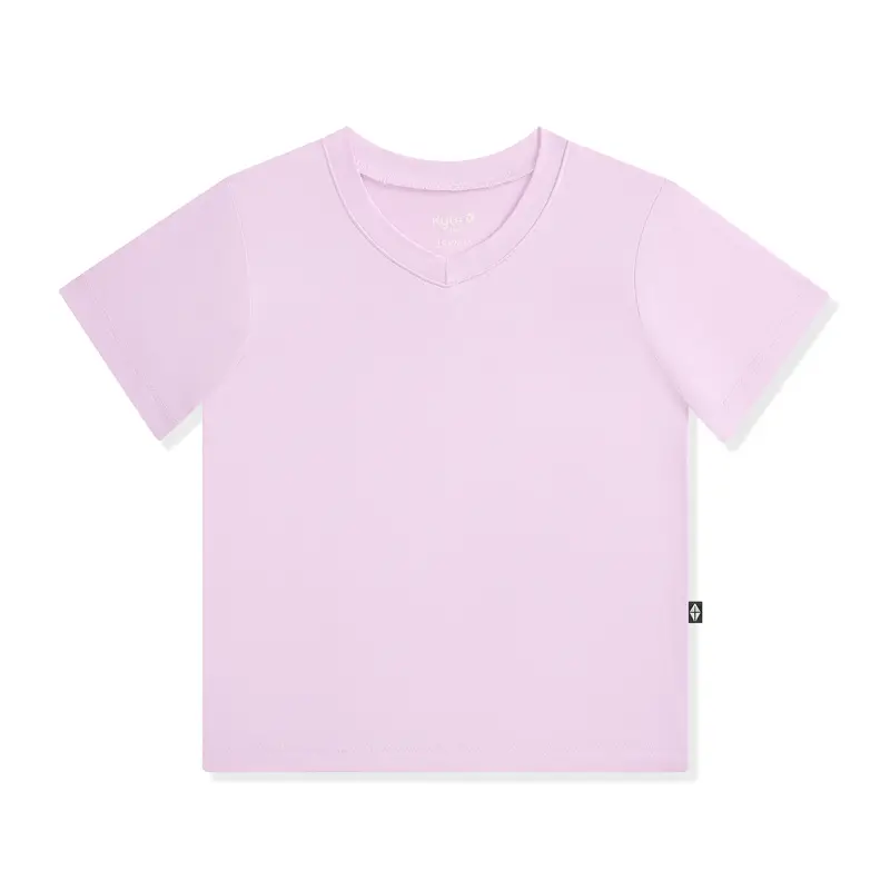 Toddler V-Neck Tee In Thistle 1