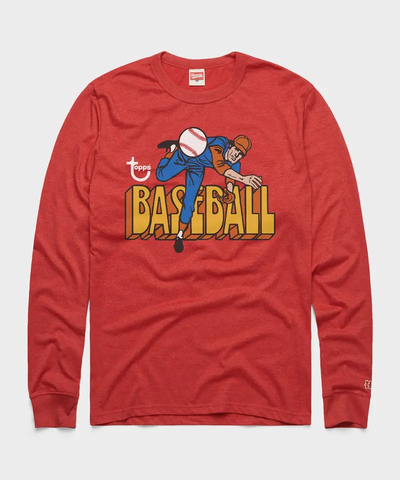 Topps Baseball Long Sleeve Tee 1
