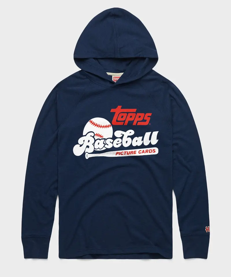 Topps Baseball Picture Cards Retro Lightweight Hoodie 1