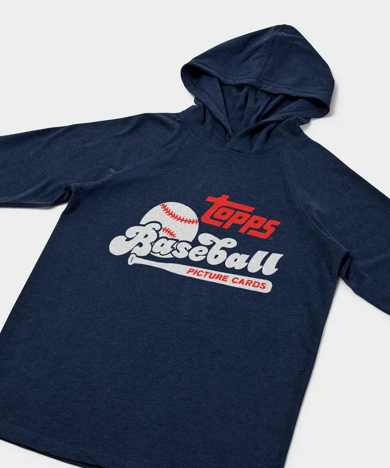 Topps Baseball Picture Cards Retro Lightweight Hoodie 2