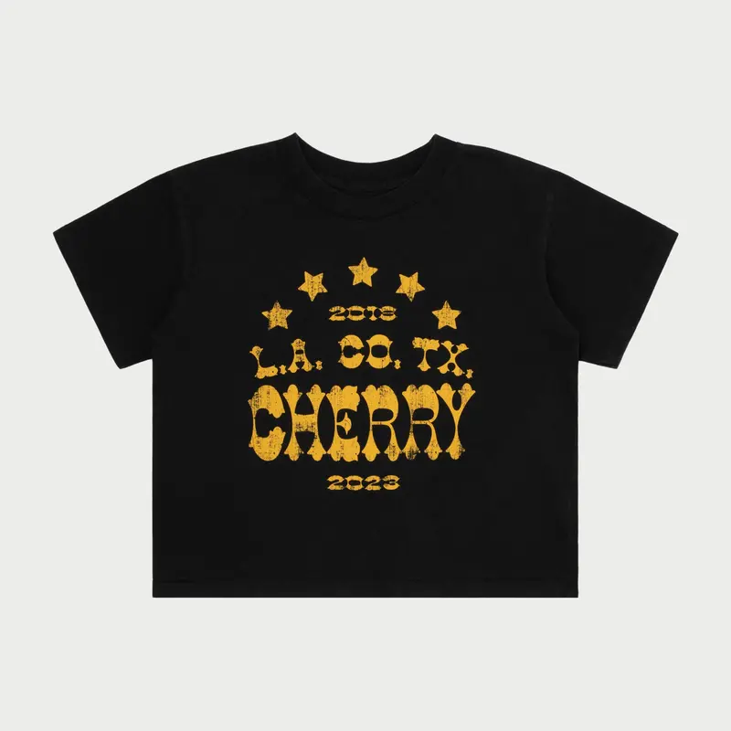 Tri State Boxy Baby Tee (Vintage Black) 1