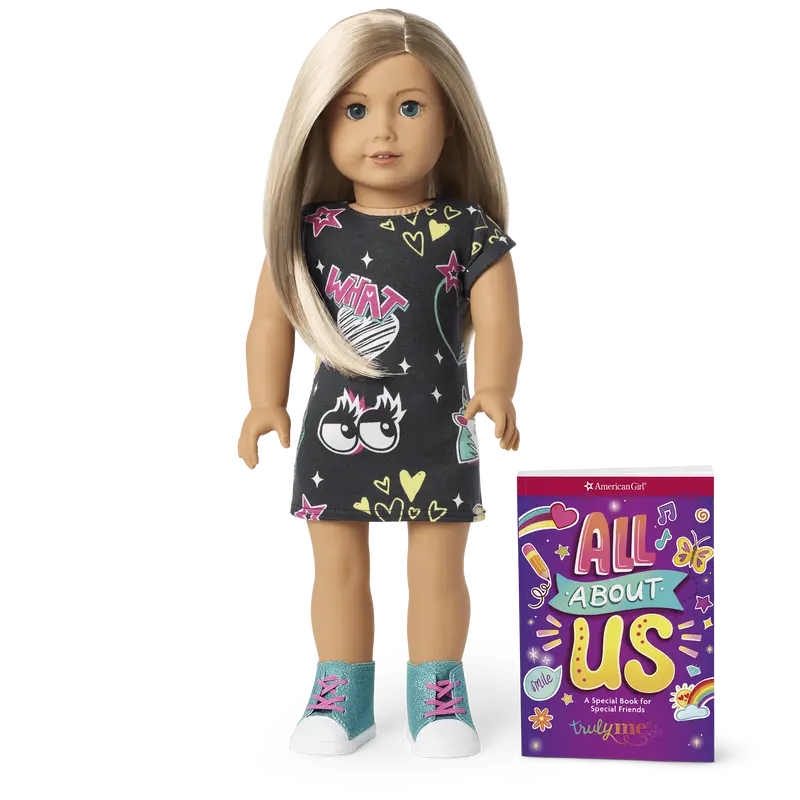 Truly Me™ 18-Inch Doll #100 With Layered Straight Blonde Hair 1