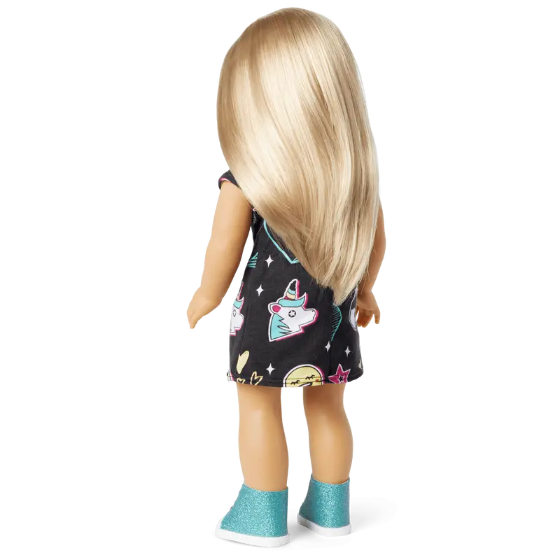 Truly Me™ 18-Inch Doll #100 With Layered Straight Blonde Hair 2