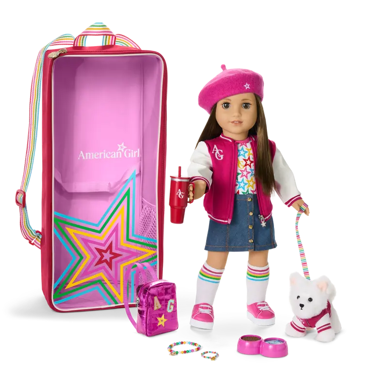 Truly Me™ 18-Inch Doll #107, Accessories, Puppy & Doll Carrier 1