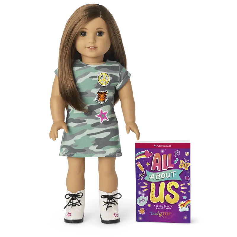Truly Me™ 18-Inch Doll #107 With Layered Straight Brown Hair 1