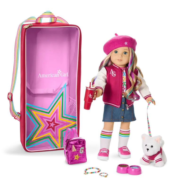 Truly Me™ 18-Inch Doll #110, Accessories, Puppy & Doll Carrier 1