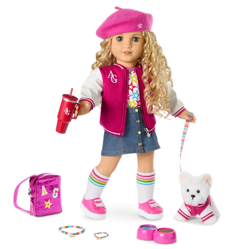 Truly Me™ 18-Inch Doll #115, Puppy, Mini Backpack & Accessories Ag™ Star Squad Bundle 1