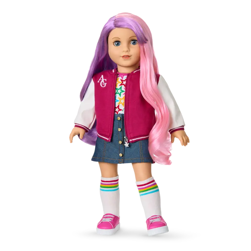 Truly Me™ 18-Inch Doll #116 With Wavy Purple-And-Pink Hair 1