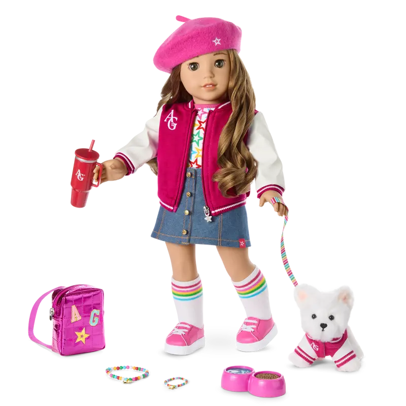 Truly Me™ 18-Inch Doll #118, Puppy, Mini Backpack & Accessories Ag™ Star Squad Bundle 1