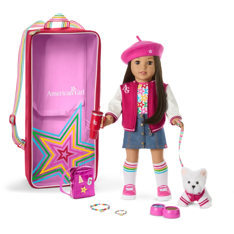 Truly Me™ 18-Inch Doll #124, Accessories, Puppy & Doll Carrier 1