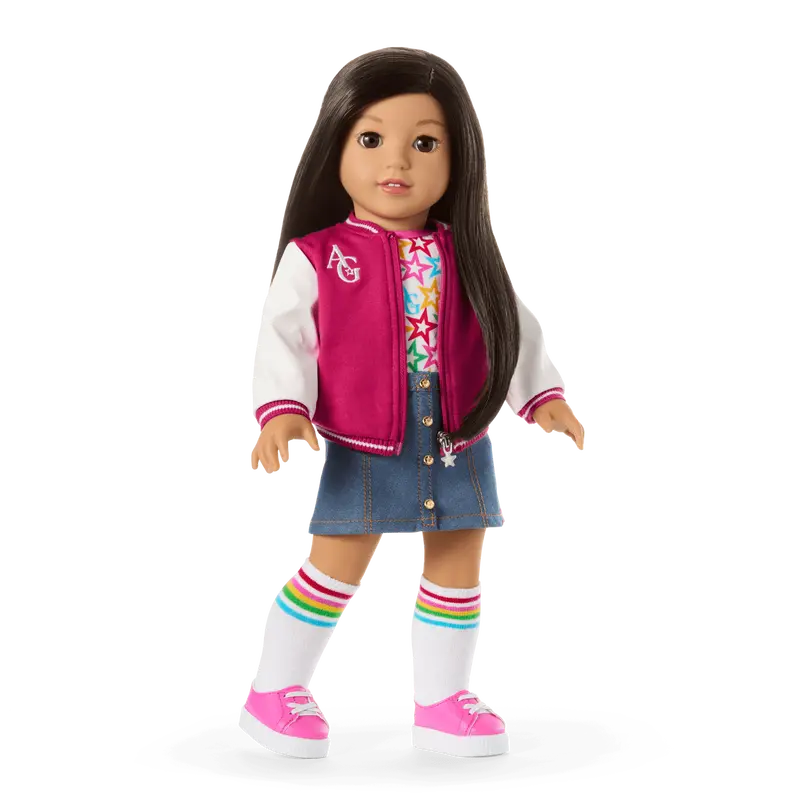 Truly Me™ 18-Inch Doll #124 With Straight Black-Brown Hair 1