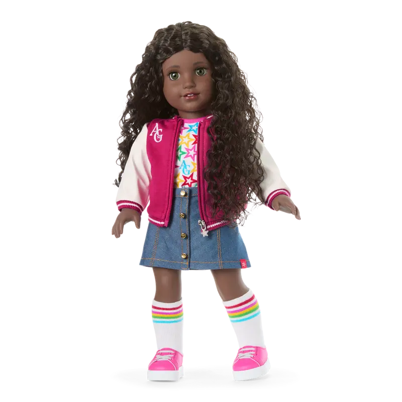 Truly Me™ 18-Inch Doll #127 With Curly Dark-Brown Hair 1