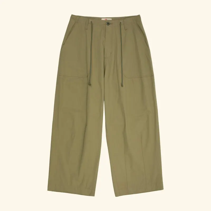 Twill Parachute Pants (Cactus Green) 1