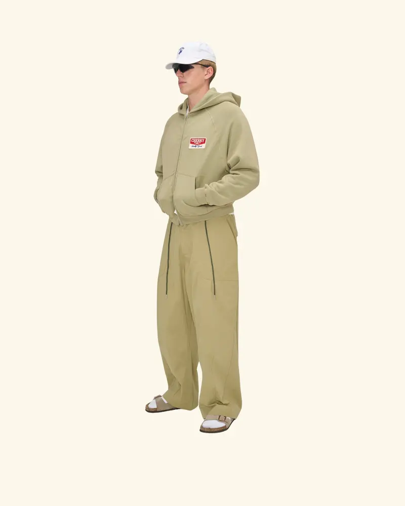 Twill Parachute Pants (Cactus Green) 3