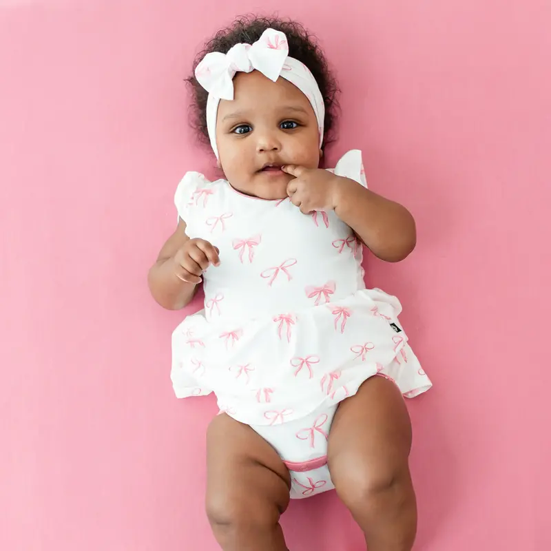 Twirl Bodysuit Dress In Bow 1