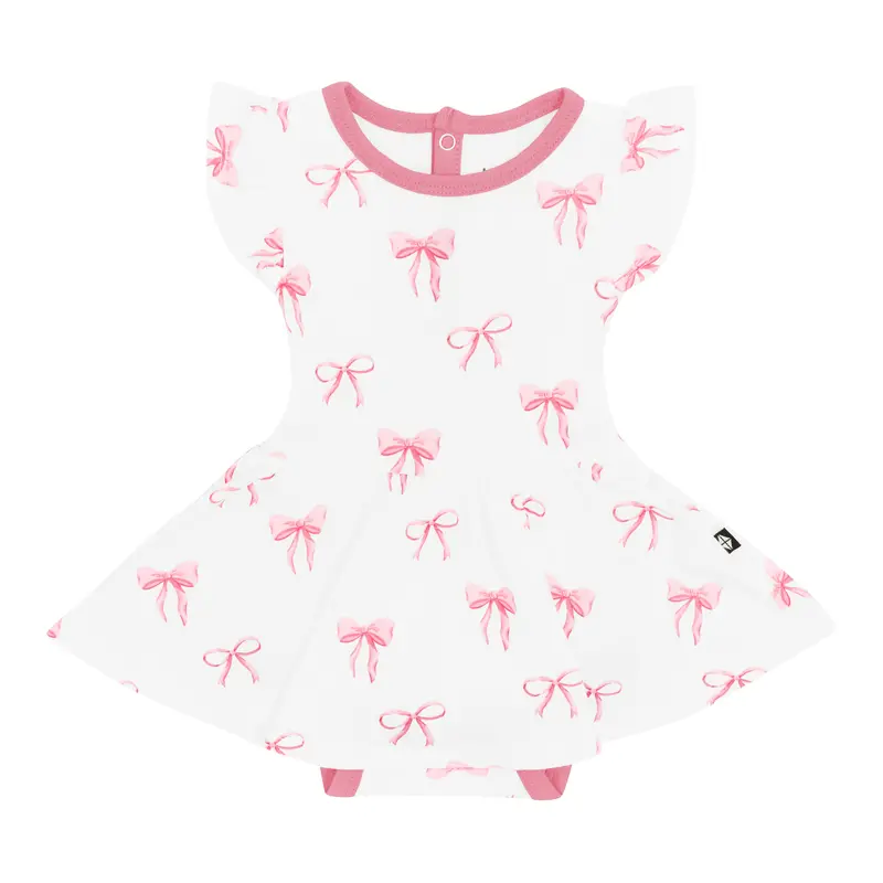 Twirl Bodysuit Dress In Bow 2