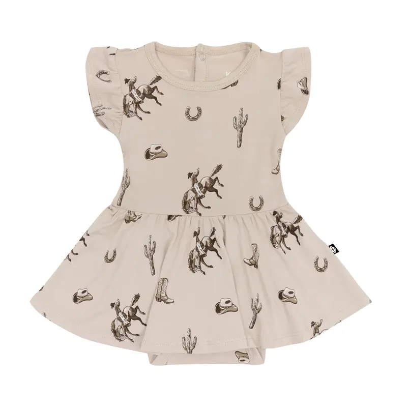 Twirl Bodysuit Dress In Classic Cowboy 2