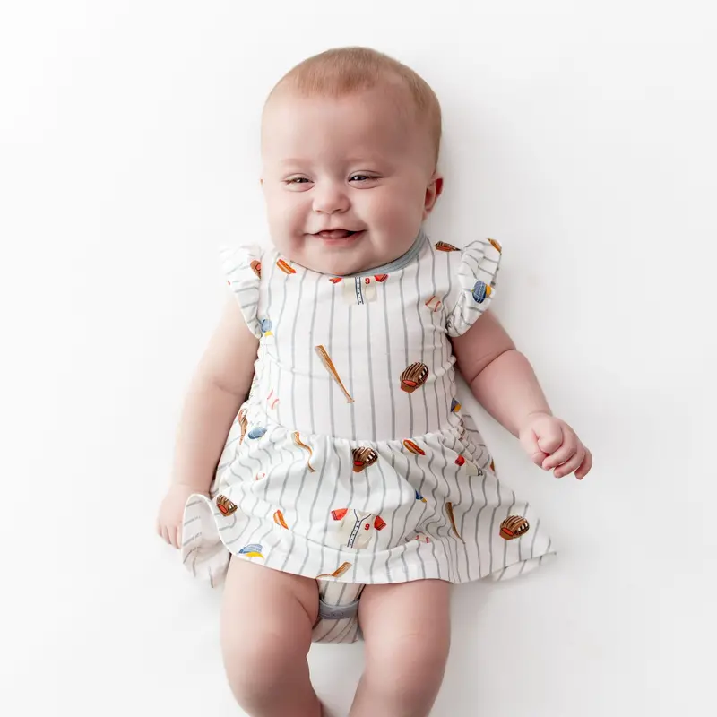 Twirl Bodysuit Dress In Home Run 1