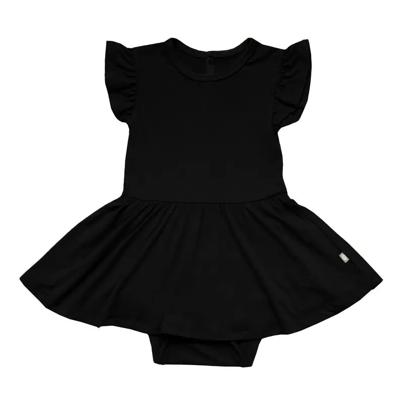 Twirl Bodysuit Dress In Midnight 1