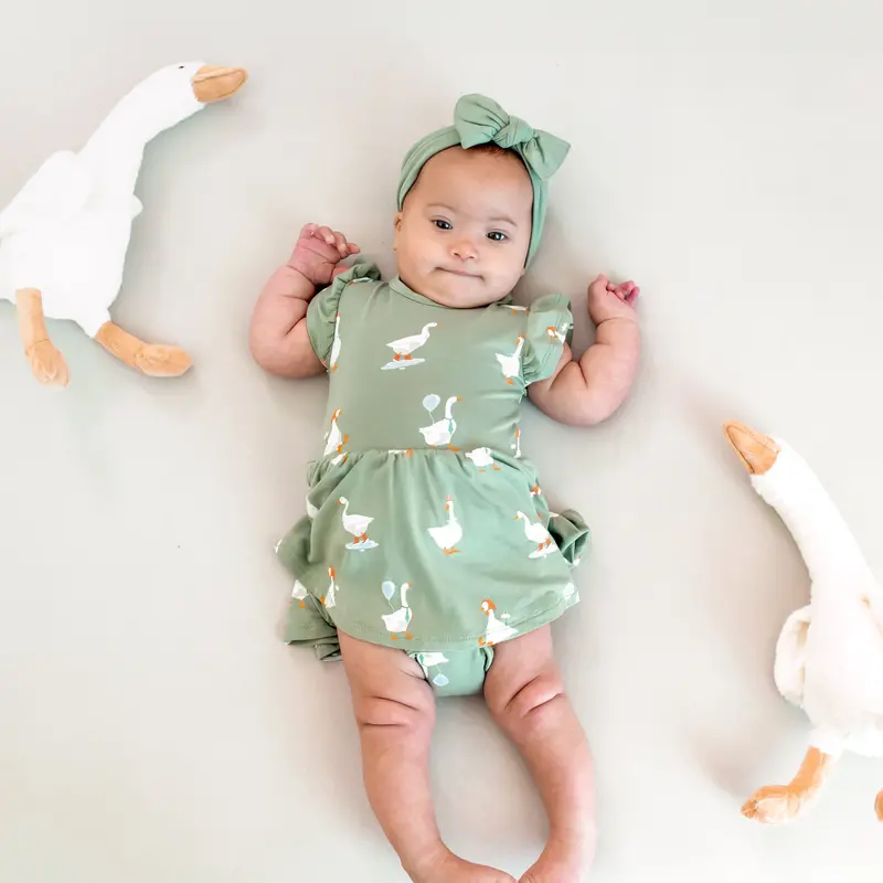 Twirl Bodysuit Dress In Silly Goose 1