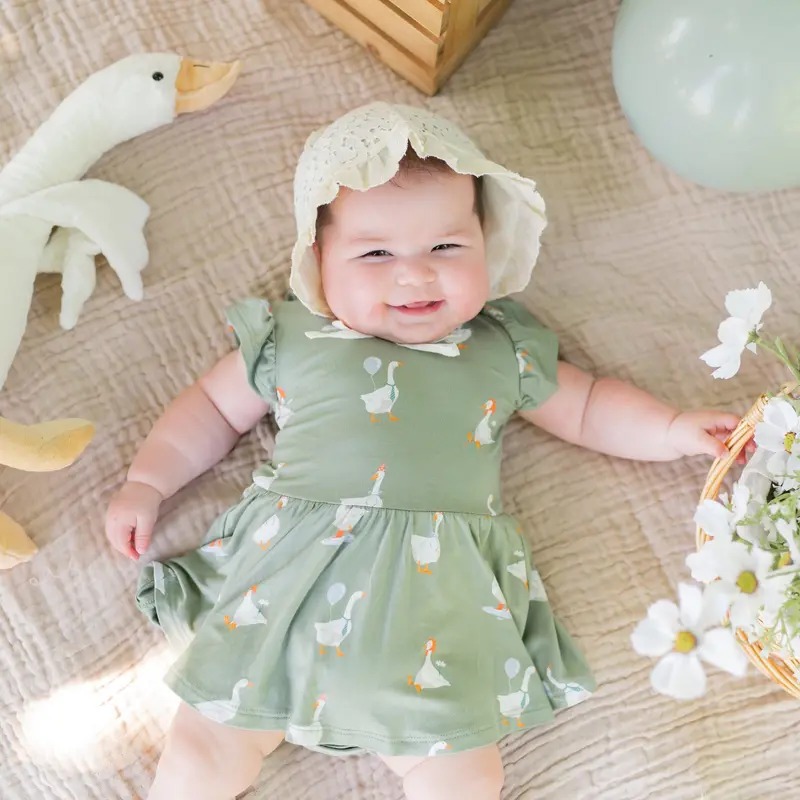 Twirl Bodysuit Dress In Silly Goose 4