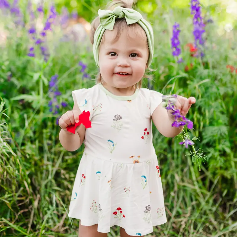 Twirl Bodysuit Dress In Wildflower 1