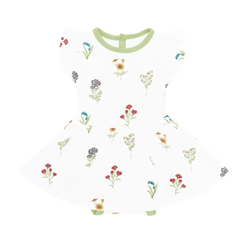 Twirl Bodysuit Dress In Wildflower 2
