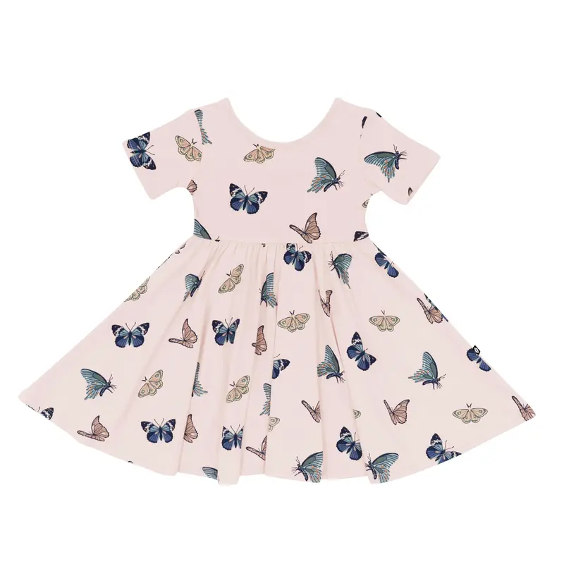 Twirl Dress In Blush Butterfly 2