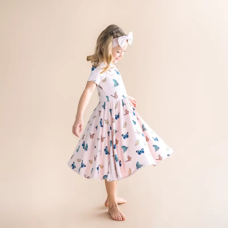 Twirl Dress In Blush Butterfly 5
