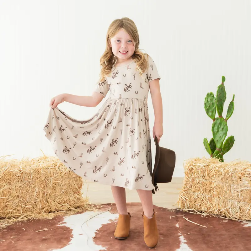 Twirl Dress In Classic Cowboy 1