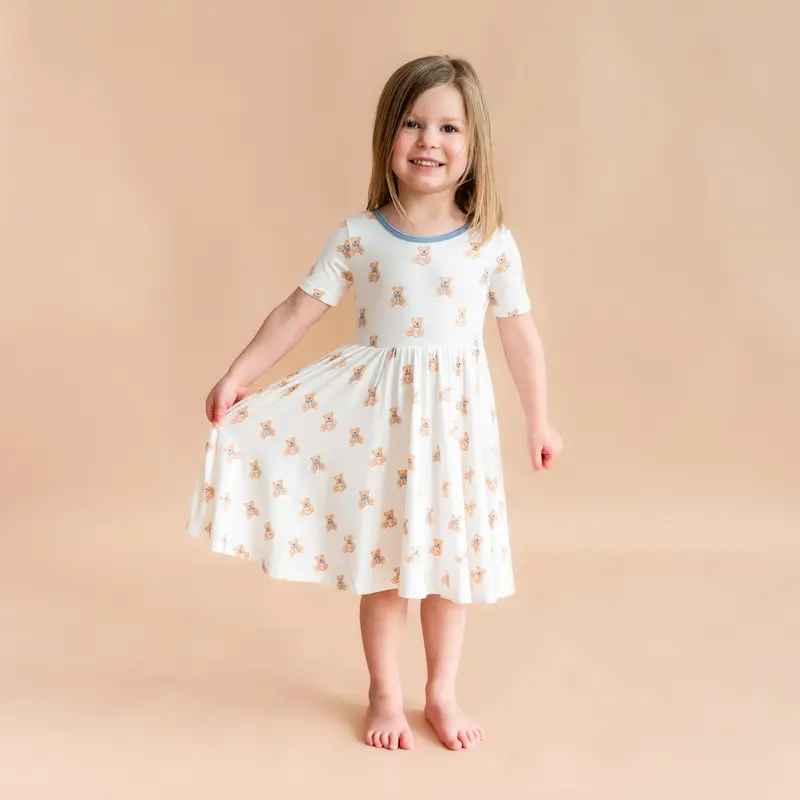 Twirl Dress In Teddy Bear 1