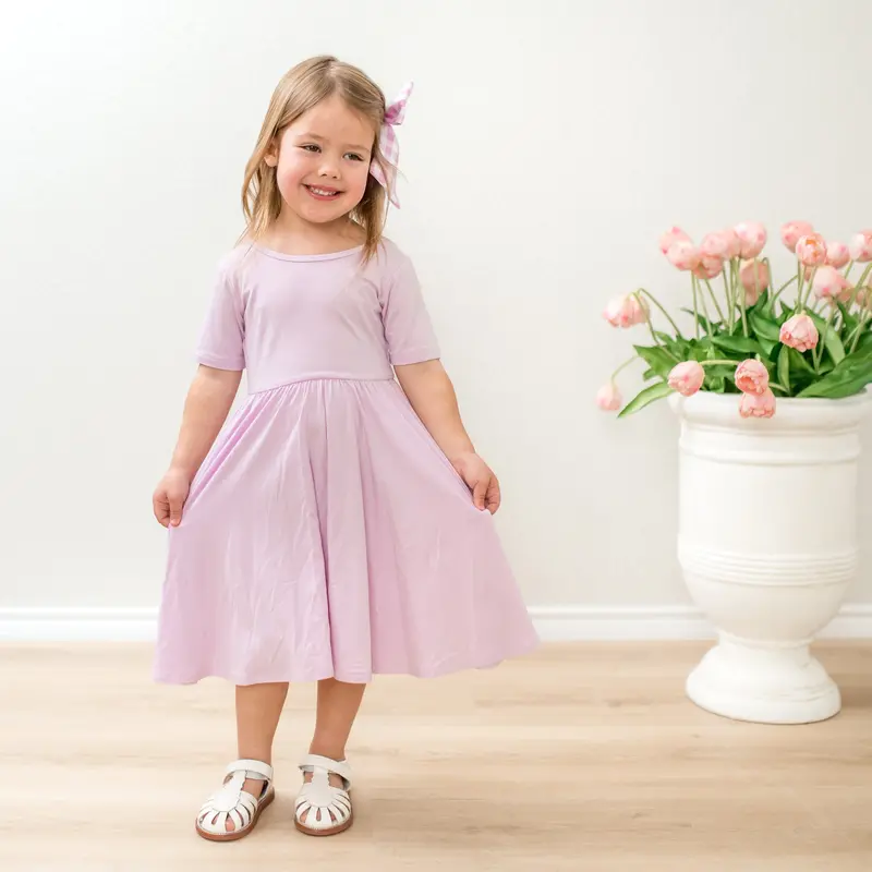 Twirl Dress In Thistle 1