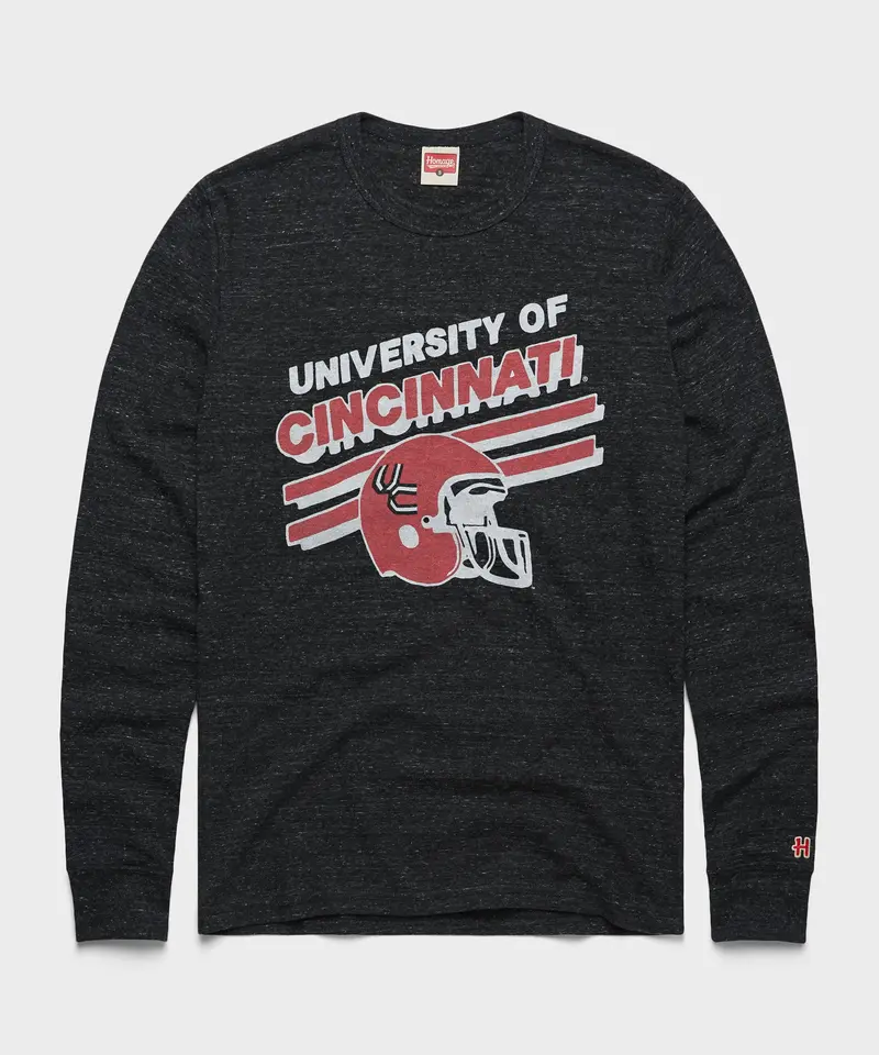 U Of Cincinnati Football Long Sleeve Tee 1