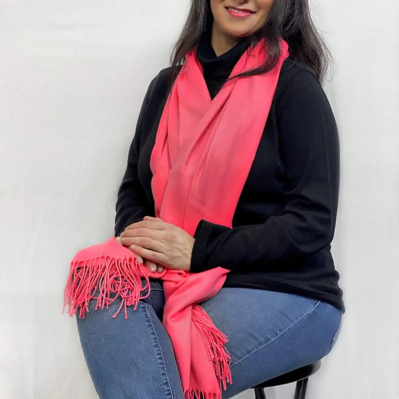 Ultra Soft Pink Cashmere Scarf / Wrap / Shawl / Cover #Ca5 1