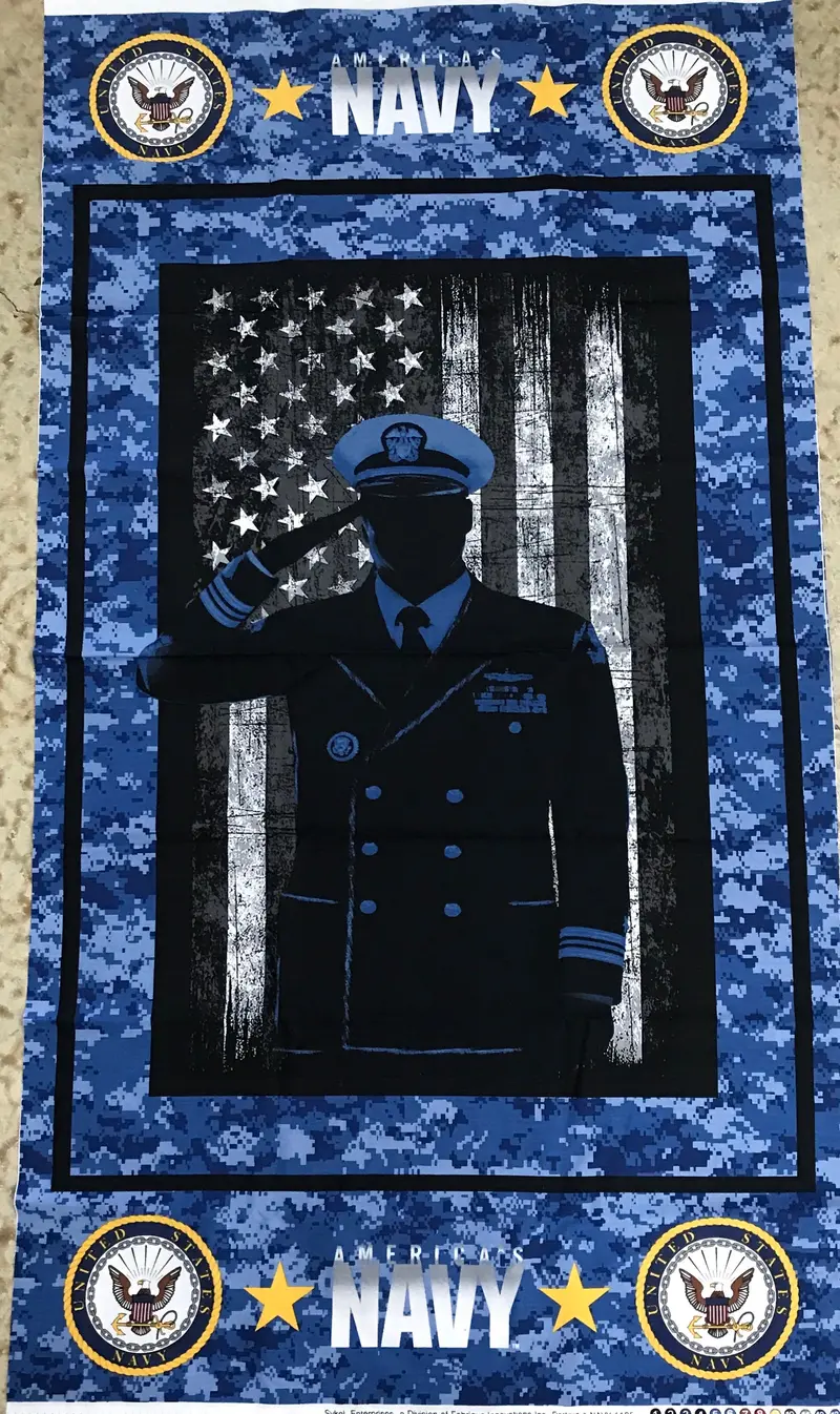 Us Navy Fabric Panel 22 X 45. 1