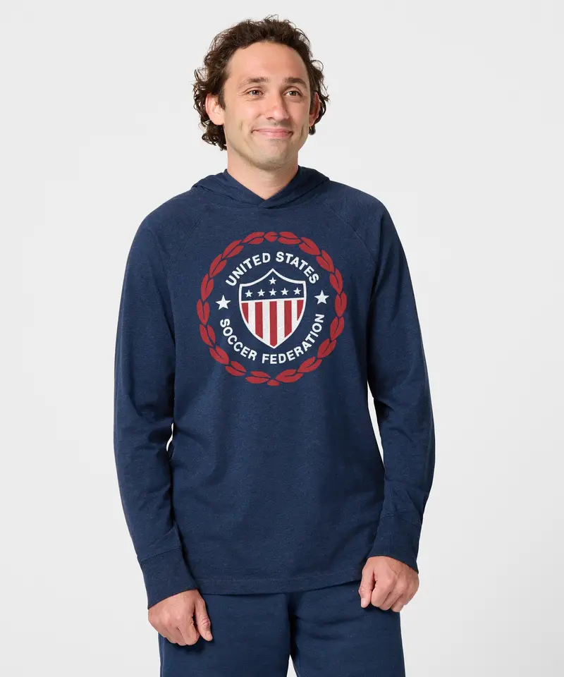 Us Soccer 1986 Crest Lightweight Hoodie 3