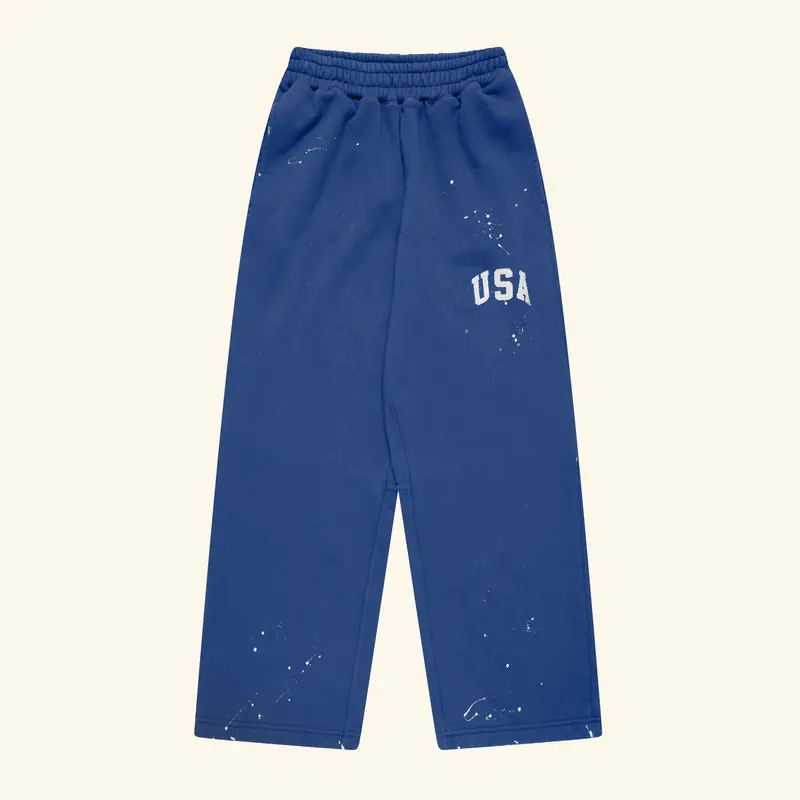 Usa Parachute Sweatpants (Vintage Blue) 1