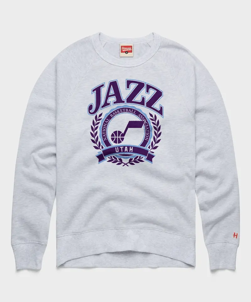 Utah Jazz Crest Crewneck 1