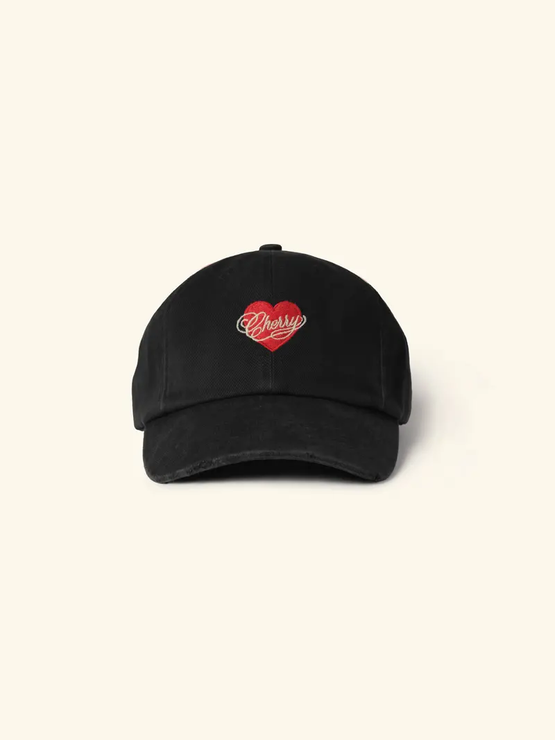 Valentine's 6 Panel Hat (Black) 1