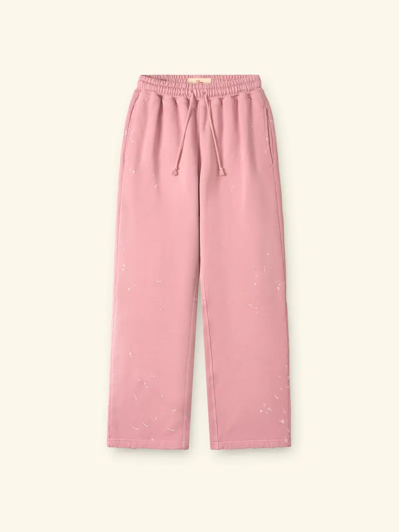 Valentine's Distressed Parachute Sweatpants (Dusty Pink) 1